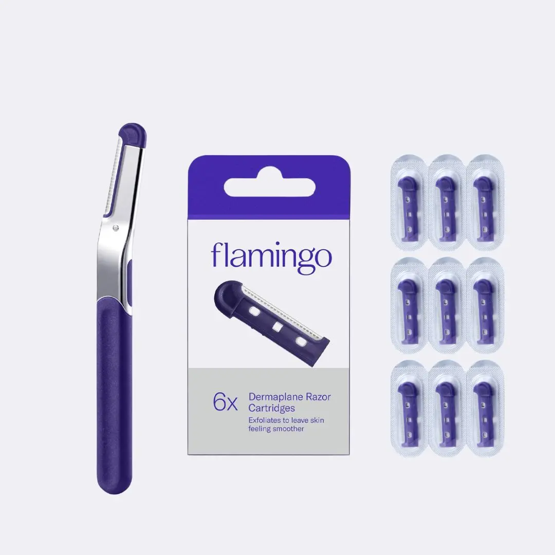 Flamingo Dermaplane with Blades 6x Refills Flamingo Dermaplane with Blades 6x Refills