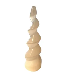 Selenite Unicorn Spiral