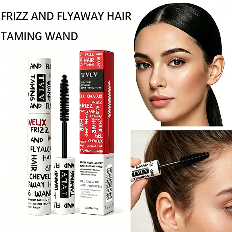 Frizz Control Hair Styling Stick | Long-Lasting 24H Hold Flyaway Taming Wand | Moisturizing Hair Finishing Gel Stick for Fly-Away & Unruly Hair | On-the-Go Compact Design