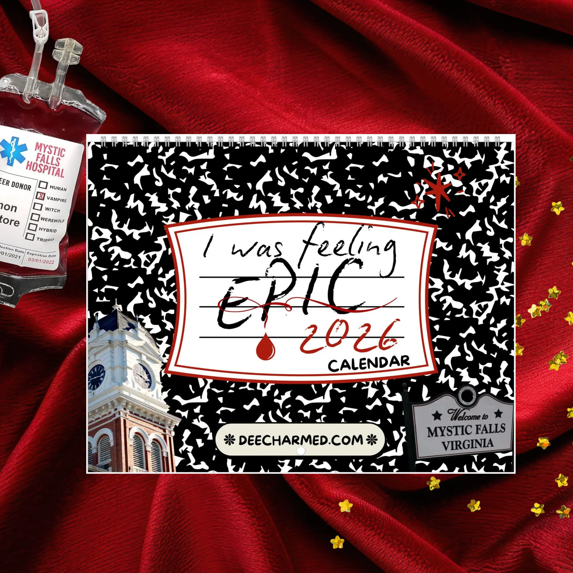 IWFE 2026 Calendar Mystic Falls Virginia Edition TVD calendar for TVD Fans