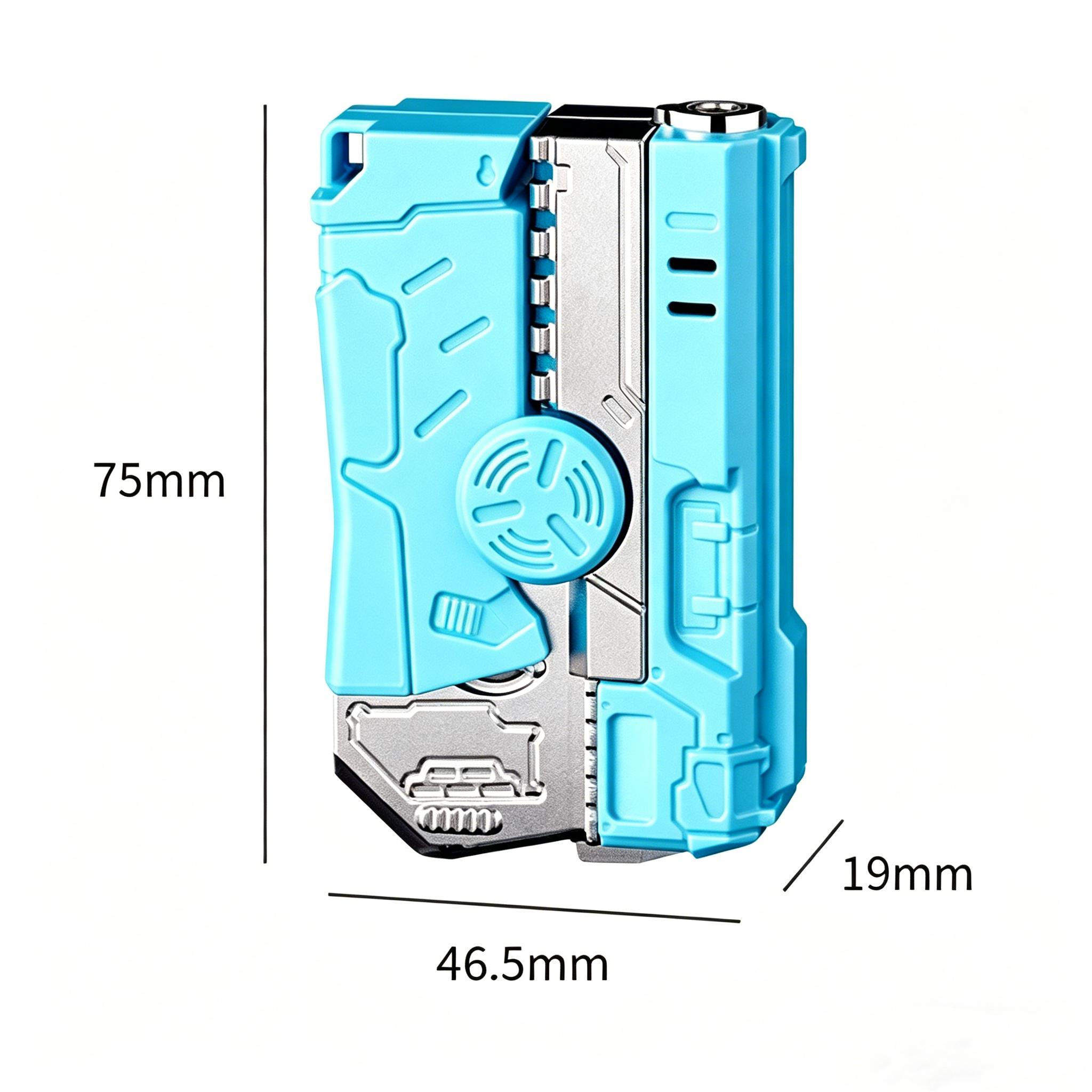 Fingertip Rotating Butane Lighter, Refillable Windproof Torch Lighter for Cooking (Butane Not Included)