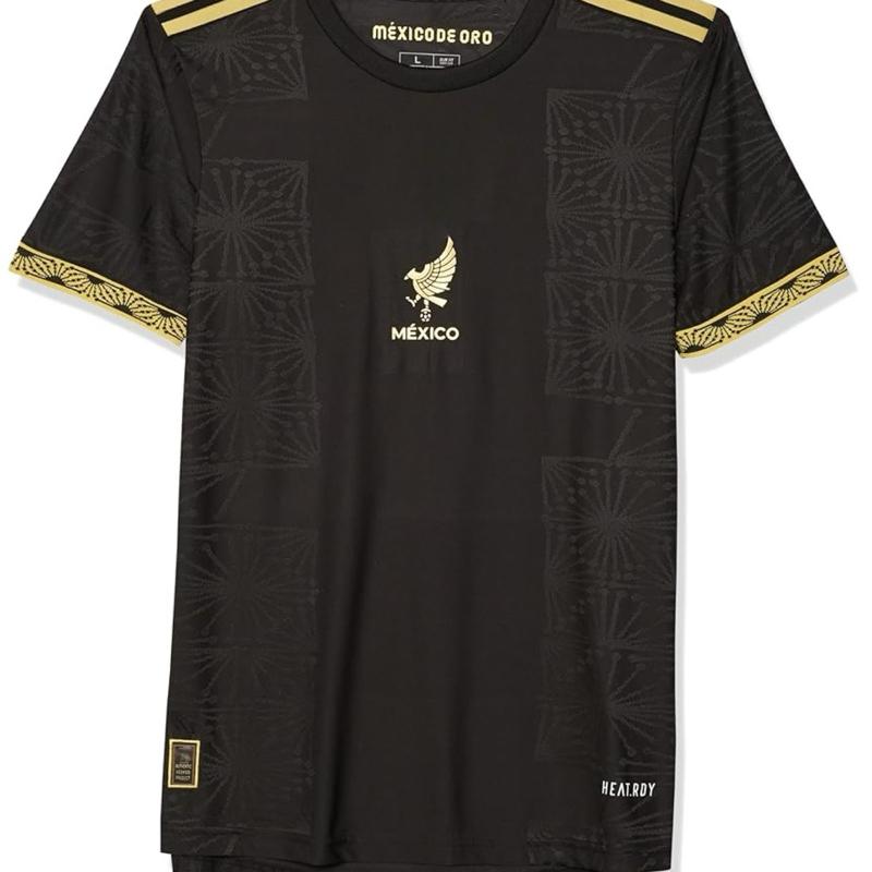 Mexico 2025-26 Gold and Black Jersey Slim Fit