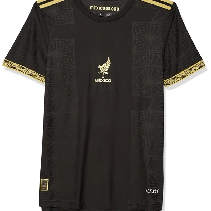 Mexico 2025-26 Gold and Black Jersey Slim Fit