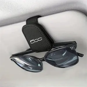 Fiat 500 Car Sunglasses Holder, Excellent Storage Solution, Holds Sunglasses and Cards, 1 Piece, Ideal for Car Organization, Car Accessories