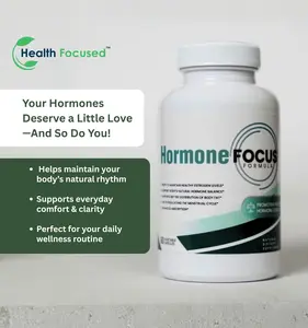 Health Focused Hormone Focus Formula - Daily Balance & Wellness Support Supplement - Promotes Vitality & Overall Well-Being - Edible Healthcare - 120 Vegetable Capsules - Natural Vitamin Blend
