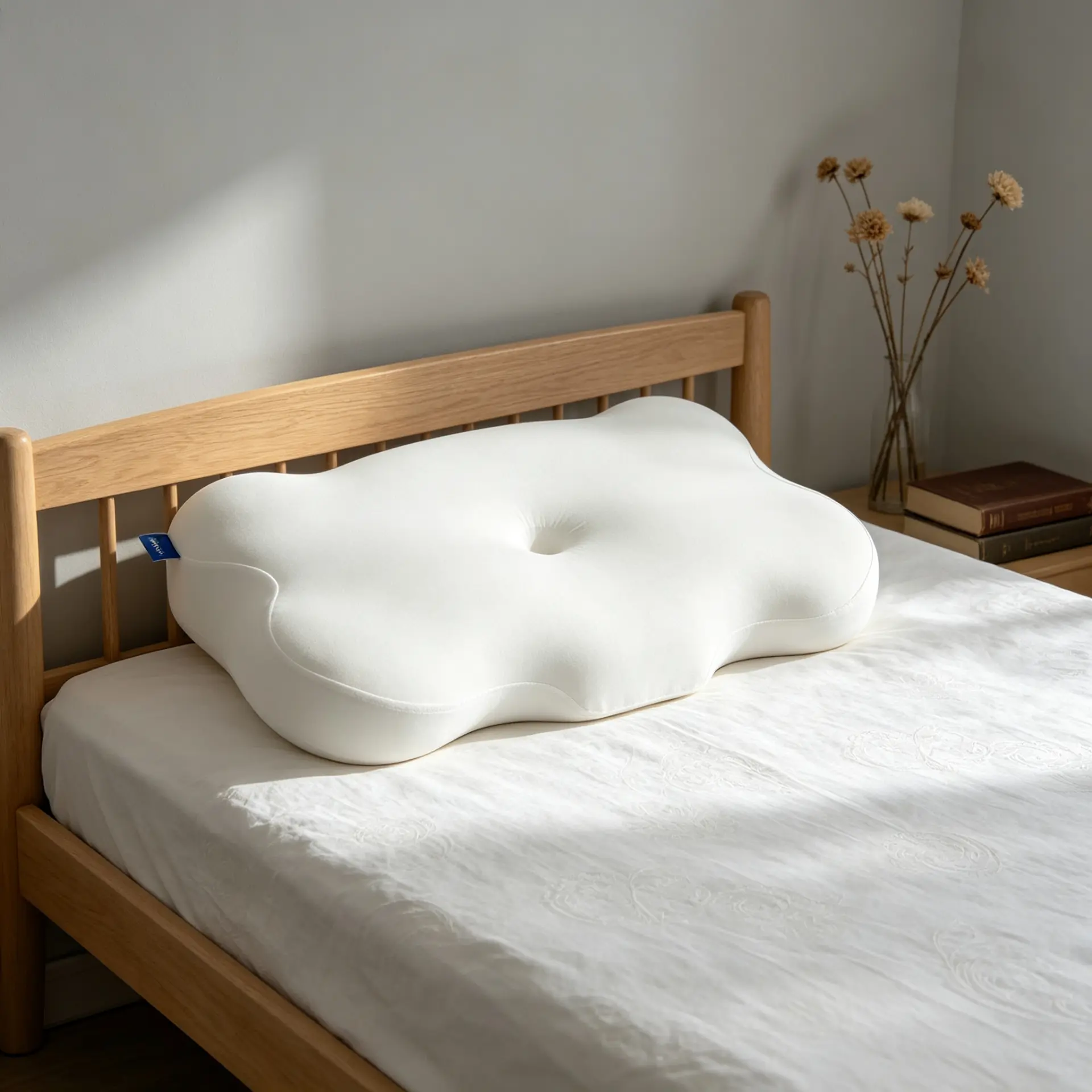Fluffy Cloud Pillow for Women - Customizable Soft/Hard Cervical Support Pillow, Ultra-Soft Fabric for Neck Pain Relief & Deep Sleep, Mellow Cloud Pillow