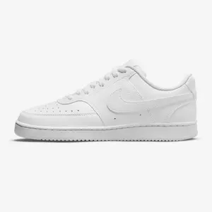 Nike Women's Court Vision Low Next Nature Sneakers, White/White-White, 7.5