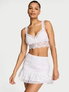 Victoria's Secret Butterflies Eyelet Ruffled Skirt