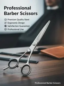 Snipzen Professiona FLAT 7" Barber Scissors Stainless Steel Hair Cutting Shears