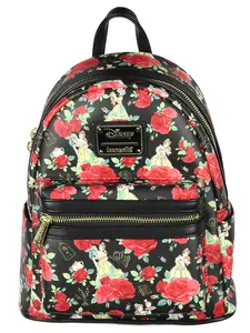 Loungefly Disney Beauty And The Beast Belle Roses Mini Backpack 10.5"