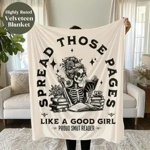 Spread Those Pages Smut Blanket, Bookish Gift, Bookish Blanket, Smut Blanket, Gift for Smut Lover, Reading Lover Gift, Reading Blanket