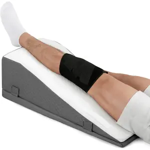 Leg Elevation Pillow for After Surgery – Adjustable Height Knee Surgery Recovery Leg Support Pillow, Designed for Knee Replacement Recovery, Single Leg Elevating Wedge