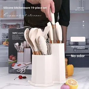 Multifunctional Silicone Kitchen Cooking Tools Set, Kitchen Utensils, 19-Piece Tool Kit, Essential Cooking Needs, Best-Selling Product, Silicone Spatula Set