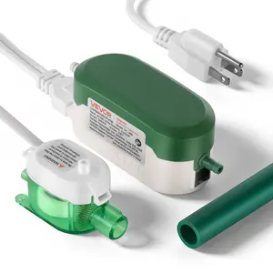 VEVOR Condensate Pump, 1/245 HP, 9.6 GPH, 33 ft Lift, 100-230V Automatic AC Condensation Removal Pump with Safety Switch, Quiet, for Air Conditioner, Dehumidifier, HVAC, Furnace, Ice Maker Water Drain