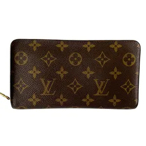 Pre-owned Louis Vuitton Zippy Small Leather Goods monogram wallet ca1929 authentic with COA
