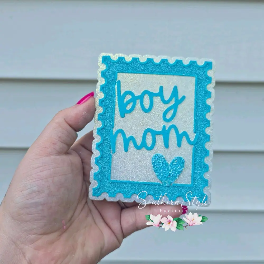 Boy Mom Stamp Car Freshie