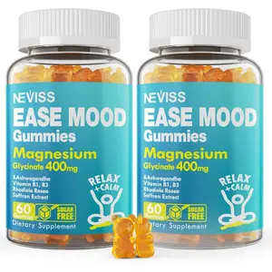 Restful Nights Guaranteed: Premium Magnesium Glycinate Gummies 400mg - Sugar-Free, Perfect for Elderly, Adults & Kids, Promotes Restful Nights, Stress Relief, Muscle Comfort & Nerve Health