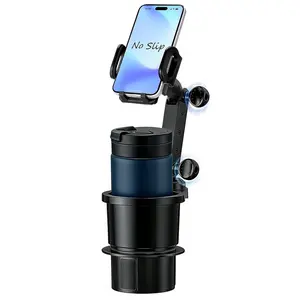 Cup Phone Holders for Your Car, [360°Adjustable] Car Cup Holder Phone Cradle for 2.5-4" Cup Holders-Compatible with iPhone 15/14 Pro, Phone Holder Mount for Truck/SUV| Anti-Slip & No Shake Design