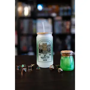 Dungeons & Dragons 18oz Frosted Glass Can Tumbler - Griffon