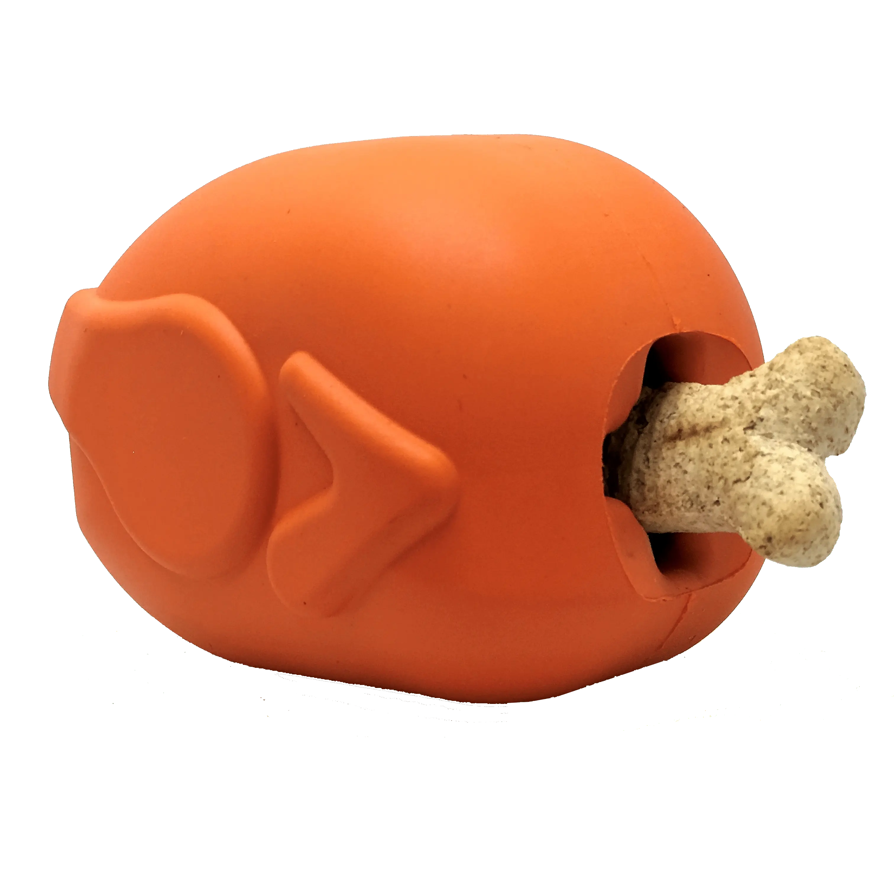 Roasted Turkey eDispenser Durable Rubber Chew Toy & Treat Dispenser Large for Dogs 30-60 lbs FDA Compliant Non Toxic Biodegradable Made in USA