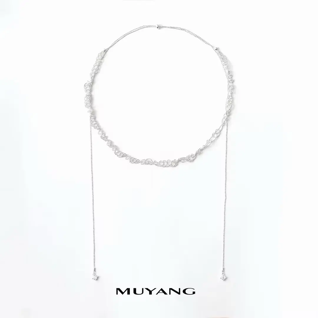 MUYANG women's necklace 2026 new arrival premium quality design halter long chain summer trendy accessory perfect gift for girls ladies