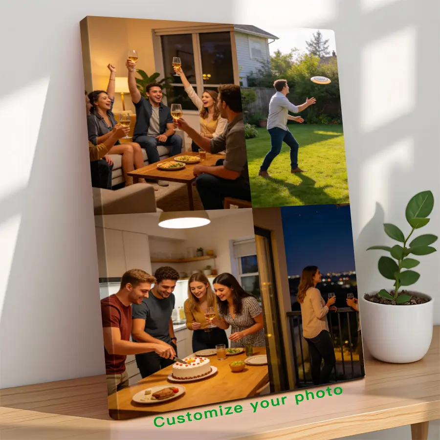 Custom Photo Canvas Painting Frame - Creative Wall Art | Digital Printed Photos on Canvas | Create Custom Art from Cherished Memories | Ideal for Office, Birthday & Holiday Gifts for Loved Ones | Quality Canvas - Unique Personalized Gift! personalize