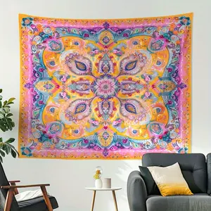 Boho Hippie Tapestry, Indian Mandala Wall Hanging, Vintage Geometric Pattern Wall Decor, Tapestry Aesthetic, Home Decoration Gift