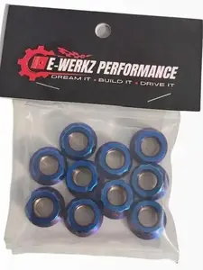 Titanium M8 Nut for Versatile Applications - Pack of 10