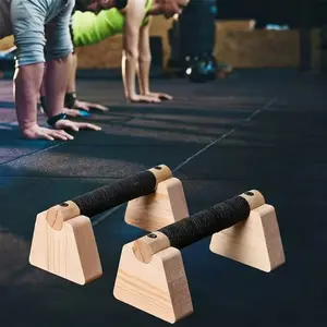 Wooden Push-Up Rack, Home Self-Weight Training Equipment, Floor Push-Up Handles, Inverted Push-Up Handles, Suitable for Inverted Training