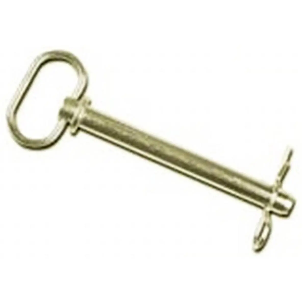 212 MAIN Forged High Carbon Steel Sailing Hitch Pin, 1.25x6.25 in, Zinc-Plated, with Spring Wire Handle and Hanging Hook, Yellow, 1 Piece, 2.97 Lbs