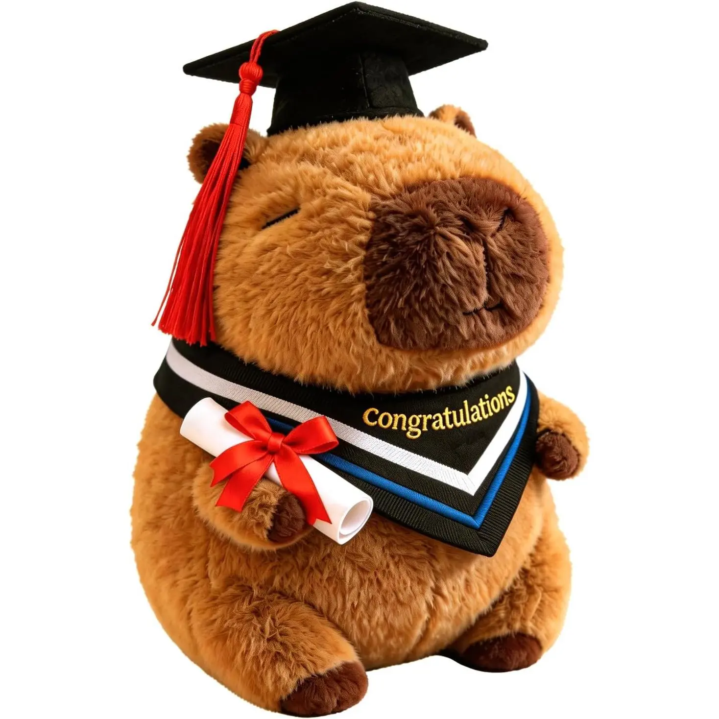 2026 Graduation Gifts - Capybara Graduation Plush 9 Inch with Cap, Soft Graduation Stuffed Animal, Graduation Class of 2026 Gift for Her, Capybara Plush for Student Gifts Party Decoration
