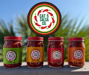 CAT 5 SALSA - HOT - 4 PACK Flavor Dip Sauce