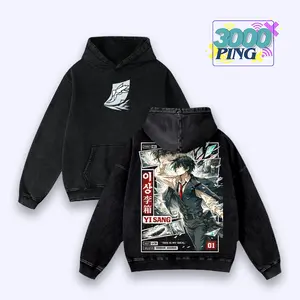 Yi Sang Limbus Company Vintage Wash Hoodie, Sinner 01 Graphic T-Shirt, Retro Acid Wash Sweatshirt, Tank Top, Shattered Mirror Character Art Merch, Manga Panel Style Fan Gift, Dark Academia Gamer Aesthetic, Unisex Cotton Apparel