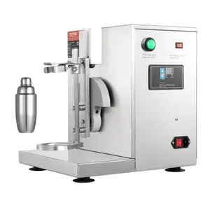 VEVOR Milkshake Maker Machine, 120W Commercial Milk Tea Shaker Machine, Single Head Milk Shake Mixer Machine, 0-180s Adjustable Milkshake Blender, with 750 ml Stainless Steel Cup, for Milk Tea Store