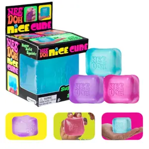 Schylling NeeDoh Nice Cube -Sensory Squeeze Toy with Super Solid Squish Cube
