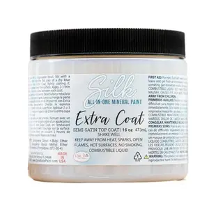 Dixie Belle Paint Company | Extra Coat (16oz) | Satin Clear Finish Water-Based Polyacrylic Topcoat | Chalk-Friendly Furniture Paint Finish | Made in the USA