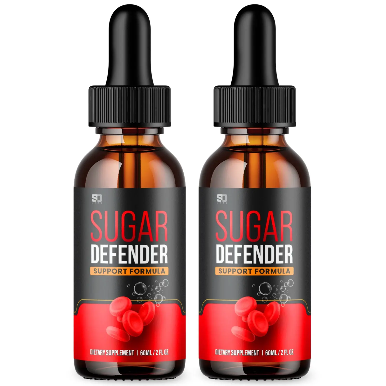 2 Pack  Sugar Defender Healthy Blood Sugar Support Supplement (4oz)