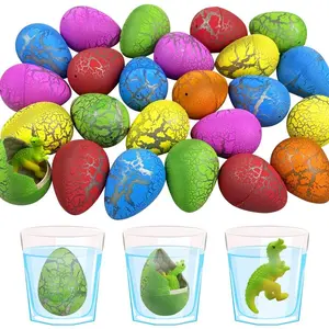 24 PCS Dinosaur Eggs That Hatch Growing Easter Eggs with Mini Dinosaur Toys Inside for Kids Boys Girls Easter Basket Stuffers Gifts Fillers
