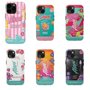 Alani Energy Drink Inspired Protective Waterproof Double-Layer TPU Smartphone Casing - Durable Cover, Mobile Accessory for iPhone 12,13,14,15,16,17 Pro Max, Pro Plus, Holiday Gift for Friends