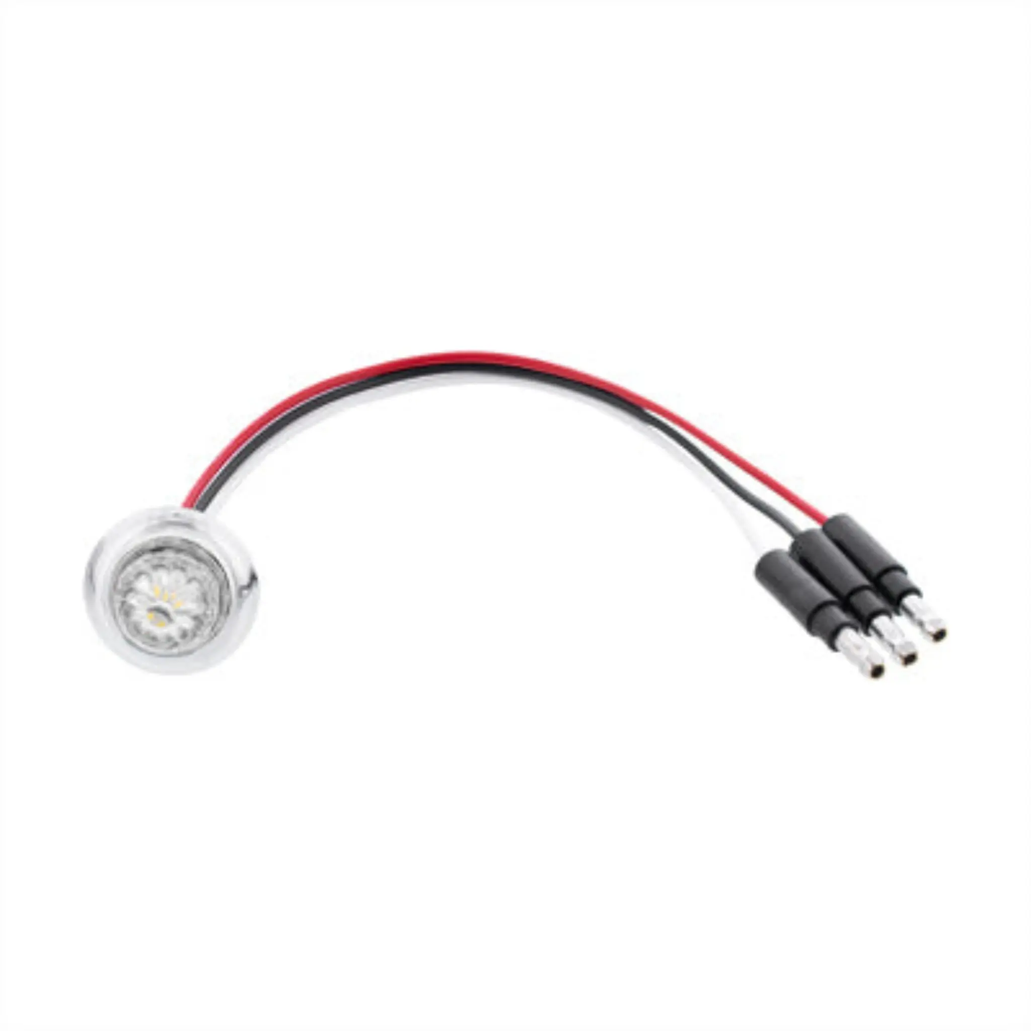 United Pacific Compact Dual-Function Mini Watermelon LED Light - 4 LEDs, Pinky-Size, Rubber & Durable Automotive Rear Rack Interior Accessory