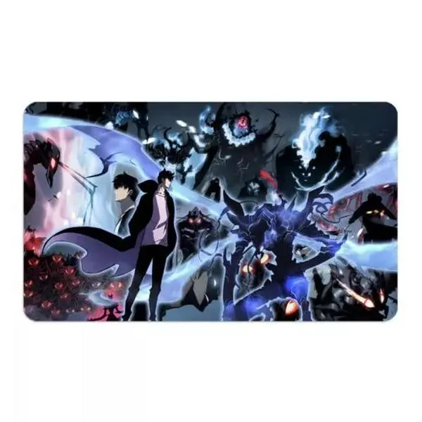 Sung Jinwoo Playmat and Mousepad | Non Slip | Solo Leveling | TCG, Anime Desk Mat – Smooth Surface, Durable Material, Perfect for Work & Gaming Setup