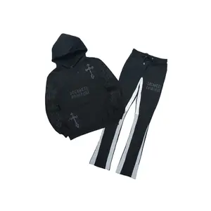 Navion Black/Grey Hoodie/Stacked Flare Track Set