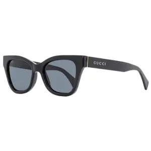 Gucci Rectangular Sunglasses GG1133S 001 Black 52mm 1133 Gucci Rectangular Sunglasses GG1133S 001 Black 52mm 1133