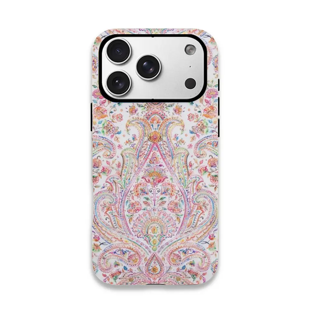 A colorful print pattern, durable and shock-absorbent glossy 2-in-1 phone case, suitable for iPhone 17 16 15 14 13 12 11 X, Samsung and other series models. It can be given as a holiday gift to friends or kept at home.