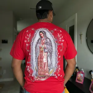 Red Virgen Mary T-Shirt