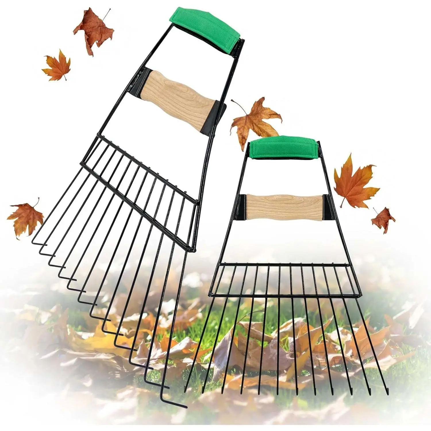 Leaf Scoops, Hand Rakes for Picking Up Leaves, Sturdy Garden Large Leaf Grabber Leaf Rake for Picking up Leaves, Collect Garbage and More