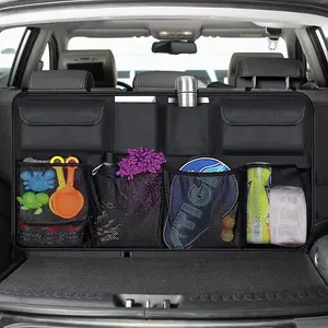 Car Trunk Storage Bag, 1 Count Large Capacity Car Trunk Organizer Bag, Multi-functional Car Rear Seat Back Storage Bag, Waterproof Hanging Storage Bag, Automotive, Car Accessories, Car Interior Accessory