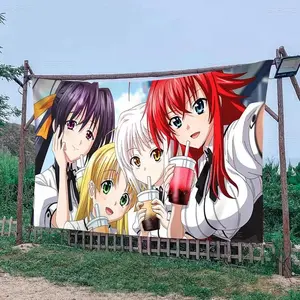 Anime High School DxD Flag Banner INS Style Outdoor Party Decoration Atmosphere Flag Tapestry Wall Hanging Decoration 60X40