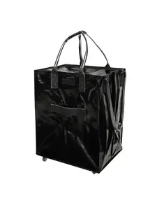 Portable Shopping Cart Bag Foldable Lightweight Hand Pull Trailer, Home Use Grocery Carrier, Convenient and Durable Shopping Tool