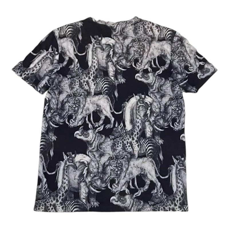 Louis Vuitton Chapman Brothers Allover Animals Short Sleeve Tee Shirt Blue